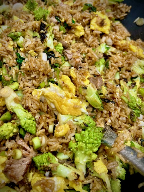 Fried Rice:  A delicious way to use everything left in your&nbsp;fridge!