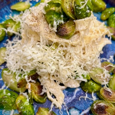 Seared Brussels Sprouts and Cashew Cream&nbsp;Pasta